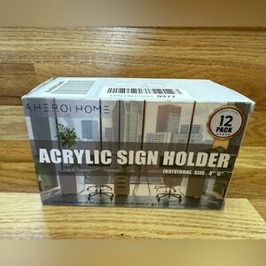 Acrylic Sign Holder 12 Pack